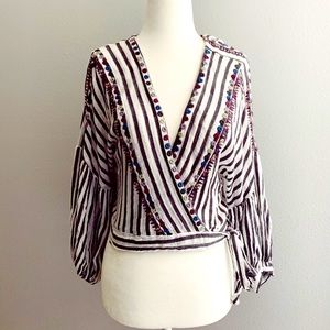 Free People Barcelona Wrap Top Size XS